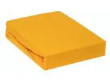 Prześcieradło Jersey  z gumką żółte 120x200   006